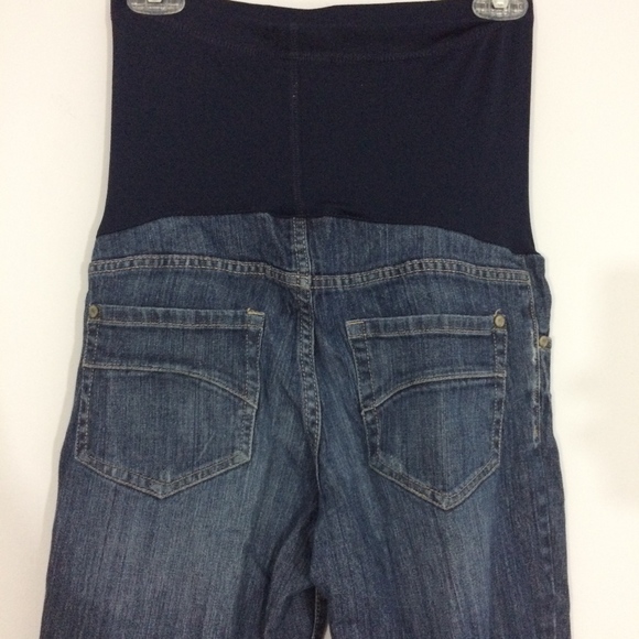 Liz Lange Maternity Sz 2 Medium Wash Blue Jeans - Picture 3 of 8